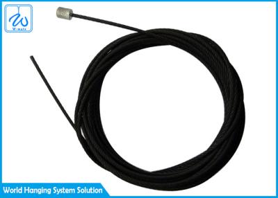China cuerda de alambre inoxidable del cable de la seguridad del resorte tensor de 1.5m m 7x7 por el extremo cilíndrico fundido a troquel en venta