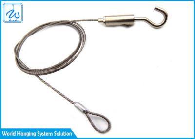 Chine Agrafes de câble métallique de kit de suspension de plafonnier d'acier inoxydable avec la boucle et le crochet à vendre