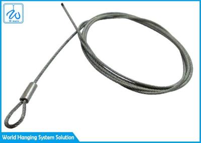 中国 リベットで留められた接合箇所によるループが付いているステンレス鋼 ワイヤー ロープの吊り鎖アセンブリ 販売のため
