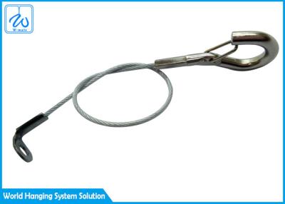 China conjuntos de cabo da corda de fio do estilingue do cabo de 1.5mm com gancho e olho da curvatura à venda