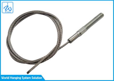 中国 2.5mm M8によって通されるスタッドが付いている鋼鉄注文ワイヤー ロープ アセンブリ 販売のため