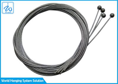 中国 端の球と置かれる高性能1.5mmの吊り鎖ワイヤー ロープ アセンブリ 販売のため