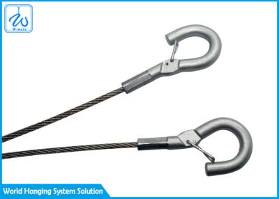 China Practical Tool Lanyard Y Shape Wire Rope Hook By Sstainless Steel Wire Rope Loop for sale