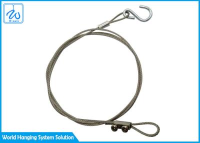 China Spliced Soft Eye Slings 7x7 Steel Wire Rope Sling Loop Clamp Grip With S Hook for sale