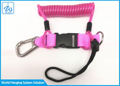 China Strong PU Anti Lost Retractable Safety Lanyards for sale