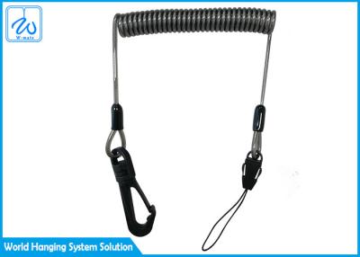 China 30cm Fall Prevention 7x19 Retractable Spring Lanyard for sale