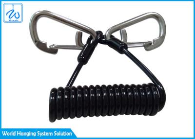 China Fall Protection 100cm Retractable Coiled Tool Lanyards for sale