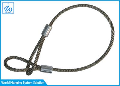 China 316 estilingues de laço da corda de fio de 3mm/cabos inoxidáveis da segurança para a luz conduzida da paridade à venda