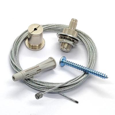 China Prendedor do cabo e suspensão Perfurador-livre de aço inoxidável Kit For Panel 60x60 da corda de fio à venda