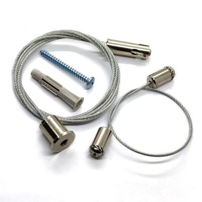 Cina Montaggio d'acciaio della luce del cavo metallico che appende Kit With Brass Cable Gripper in vendita