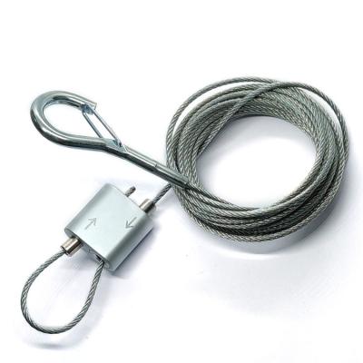 Chine Systèmes accrochants de fil faisant une boucle Kit Suspension Cable With un crochet ordonné pour accrocher à vendre