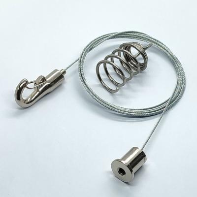 China Colocaciones de acero del hardware de la iluminación de los paneles acústicos de la parte con el agarrador del cable de gancho en venta