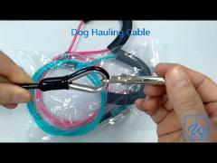 Dog Tie Out  with Coated Steel Cable and Soft Padded Handle