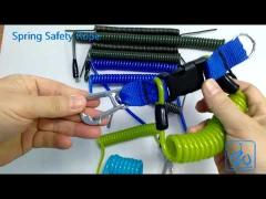 spring safety tool wire rope lanyards for working at heights
