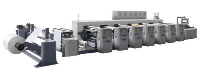 China Máquina de impresión de flejo de 6 colores de alta velocidad CE automática de secado IR con aire caliente en venta