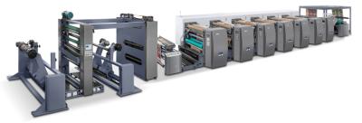 China Máquina de impresión flexográfica de alta velocidad de 6 colores para materiales de papel en venta