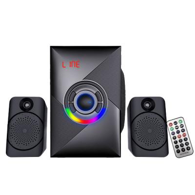Chine USB FM AUX a entré le haut-parleur 2,1 multimédia avec la haute performance de lumière de RVB à vendre