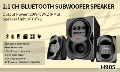 China OEM Distortion Free 2.1 Ch Multimedia Speaker System For Home Audio for sale