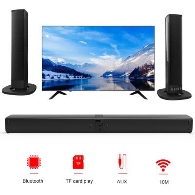 China 2000mAh Bluetooth TV Soundbar Speaker Wireless Audio Soundbar 2.0ch Design for sale