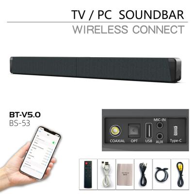 China Hdmi Input Soundbar Portable Sound Bar Speaker Universal Compatible 60Hz-20KHz for sale