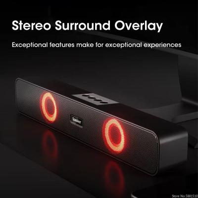 China V5.0 Bluetooth Wireless Speaker Bar Compatible With Smartphone SD Audio Input for sale