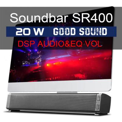 China Design elegante Mini Soundbar de 2.0 canais com entrada TF Bluetooth PC Soundbar à venda