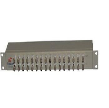 China 1 U 19' rack mount 16 Ports G.703 E1 Balun Panel 75 Ohm to 120 Ohm converter for sale