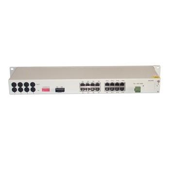 China dual fiber 20km 16 Voice(FXS FXO) over Fiber multiplexer with 4x10/100M ethernet for sale
