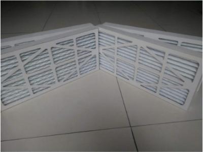 China Aluminum Plate 400V  415V Frame Air Filters Galvanized Folding Air Filter for sale