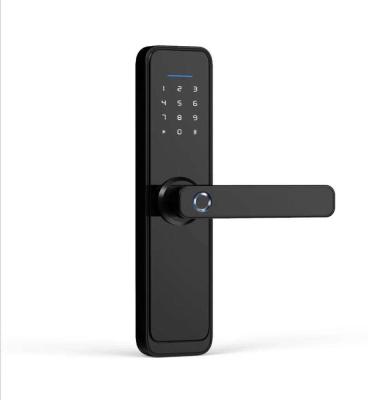 China 6V Bluetooth Smart Door Locks Sturdy Red Bronze Wifi Front Door Lock for sale