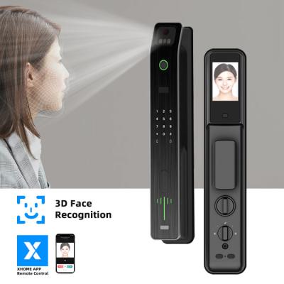 China Fechadura de porta com reconhecimento facial de visão noturna fechaduras digitais inteligentes de 80 mm à venda