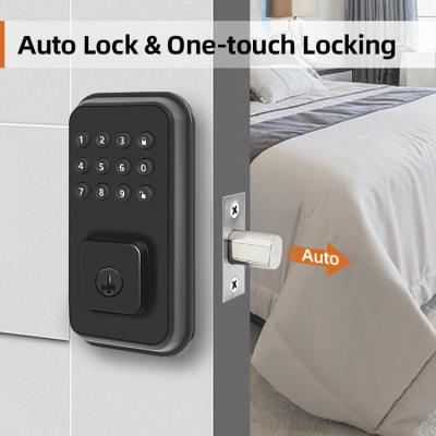 China Cylinder Smart Deadbolt Door Lock Interior Keypad FCC Easy Installation for sale