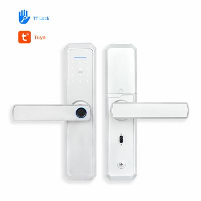 China Cerradura de la casa de la contraseña de las cerraduras de puerta de Smart de la huella dactilar del panel del espejo 6V en venta