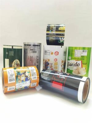 China Plastic Foil Printed Laminated Rolls Film Food Packaging For Snack en venta