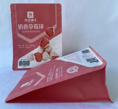 China Matt Varnish Custom Stand Up Pouches 100 Microns Waterproof For Snacks à venda