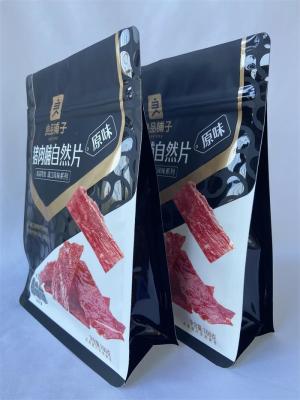 China PET Material Food Packaging Pouches Moisture Proof Black Food Barrier Pouches for sale