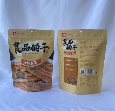China OEM Stand Up Packaging Pouches Plastic Kraft Resealable Bags for sale