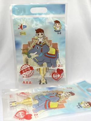 China 2kg Rice Packaging Bag Plastic Custom Printing With Handle Hole à venda
