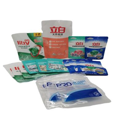 China Op maat gemaakte zakjes met vloeibaar wasmiddel Recyclebaar Eenvoudig schenken voor wasmiddel Te koop