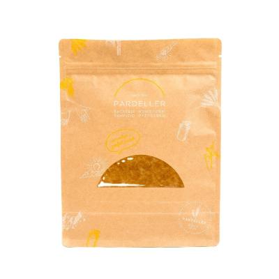China Las bolsas de empaquetado del papel de imprenta del huecograbado se levantan Brown para el té del bocado en venta