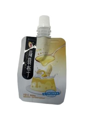 China 60g Small Size Spout Stand Up Packaging Pouch Customized For Liquid Juice à venda