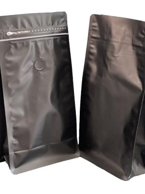 China Customized Waterproof Ziplock Quad Pouch For Coffee Packaging Food Grade zu verkaufen