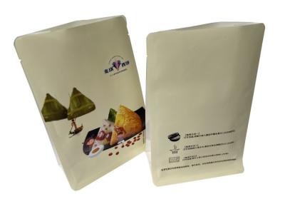 China Op maat gemaakte gelamineerde zak platte bodem zak in tot 10 kleuren Te koop