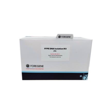 China Fast Lab Regeant FFPE DNA Isolation Kits 50T 100T Without RNase Contamination for sale