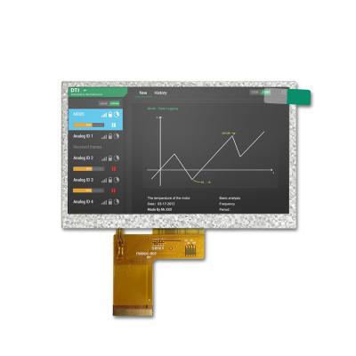 China 5 Inch TFT LCD Module 800xRGBx480 300cd/M2 Brightness ST7257 Driver for sale