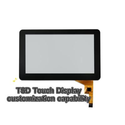 China relação capacitiva do écran sensível 7inch Coverglass 0.7mm I2C de 800x480 Tft à venda