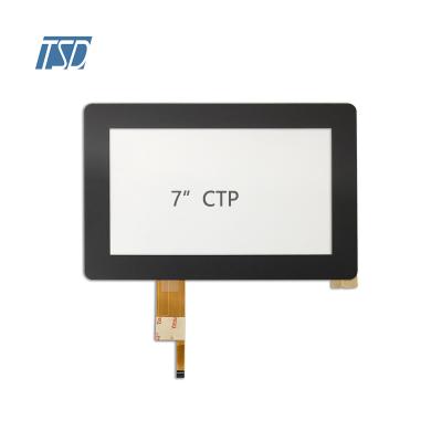 China Custom PCAP Touch Screen Ctp Tempered Glass I2C Interface 7 Inch for sale