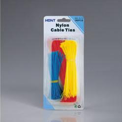 China Blister card package nylon cable ties for sale