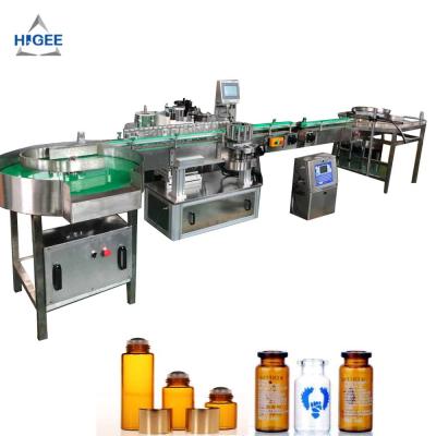China Automatic Round Tube sticker Wrap Around Small bottle labeling machine and glass bottle labeller for sale
