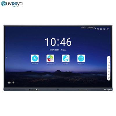 China 16GB Multi Touch LED Digital Interactive Flat Panel Display 75Inch For School for sale